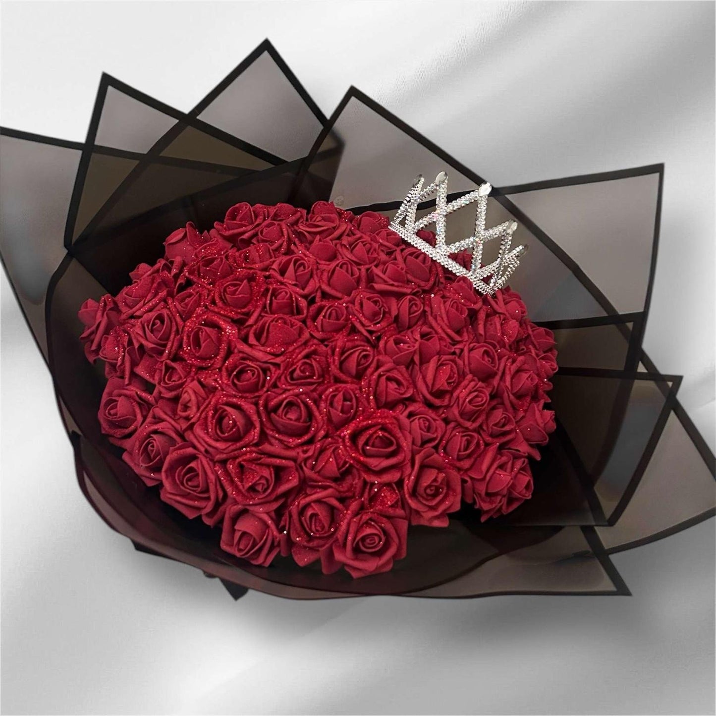 80 roses + Box Chocolat XL + Livraison Express